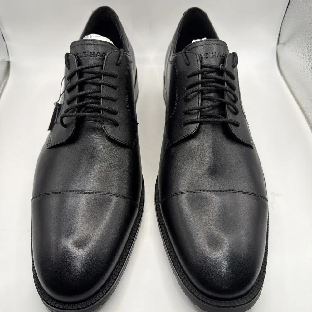 Cole Haan Modern Essentials Mens Shoes Sz 11 M Dress Black Cap Toe Oxford